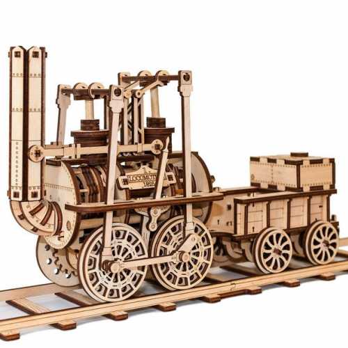 3D-Holzbausatz - Historische Lokomotive