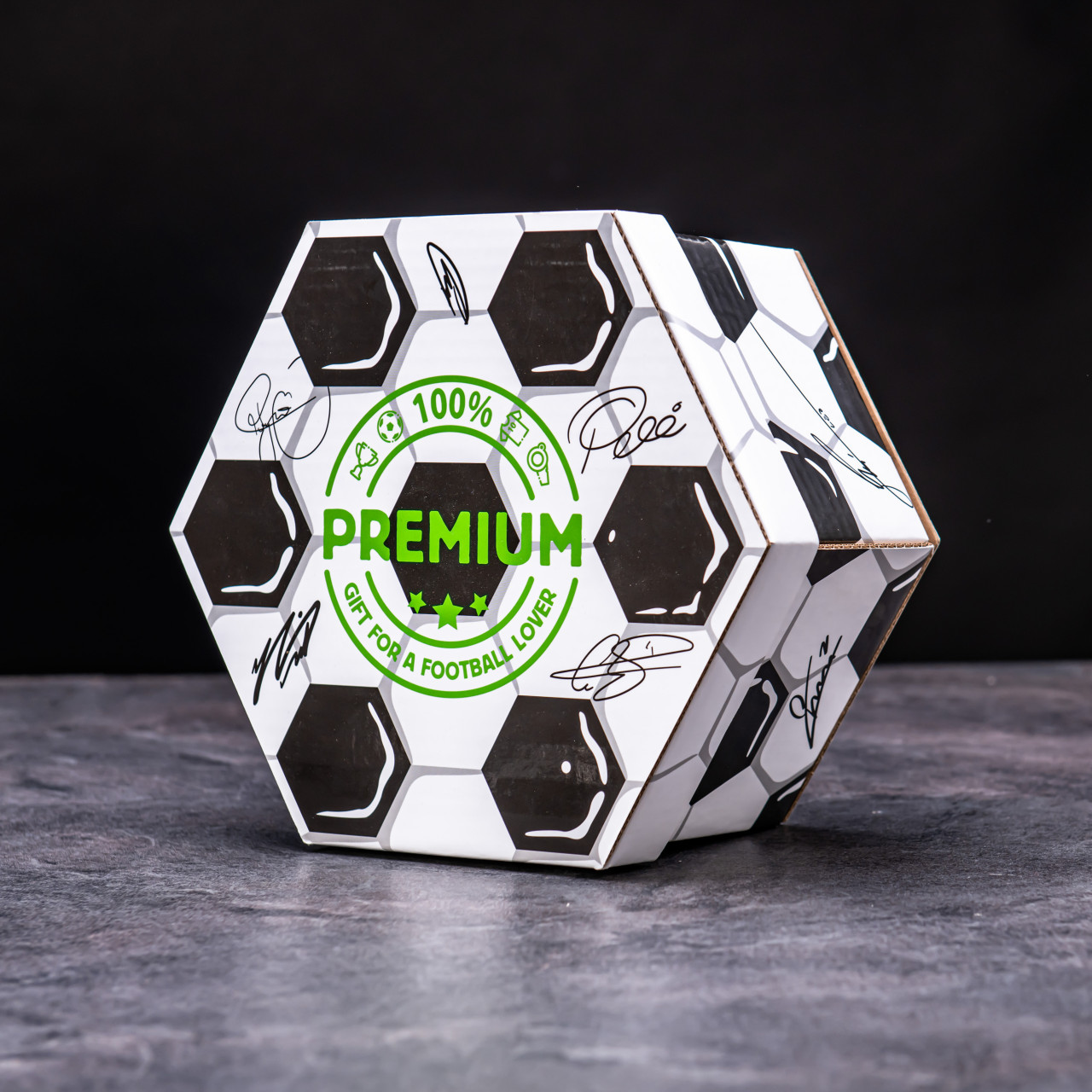 Hexagon s pivem a masem - Fotbalový