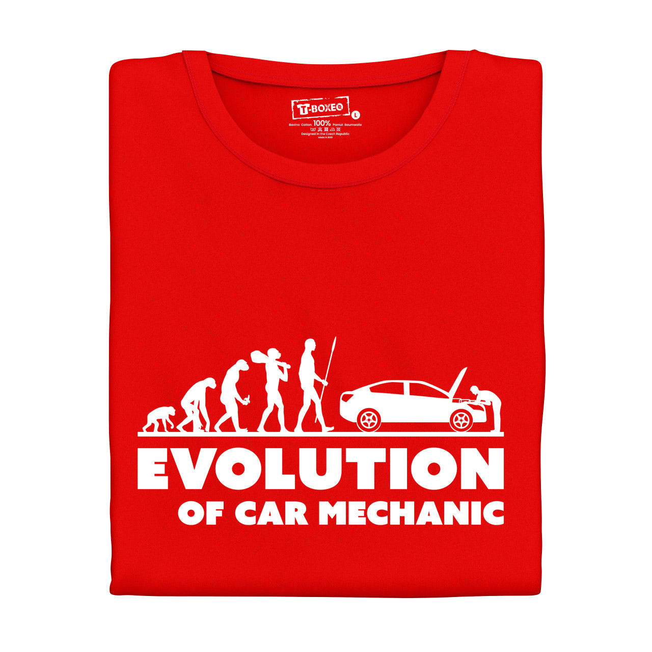 Pánské tričko s potiskem "Evoluce Automechanika"