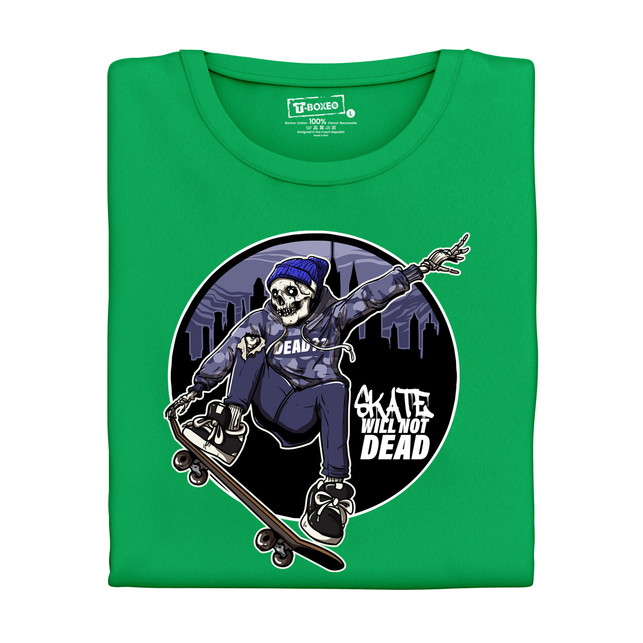 Pánské tričko s potiskem “Skate Will Not Dead"