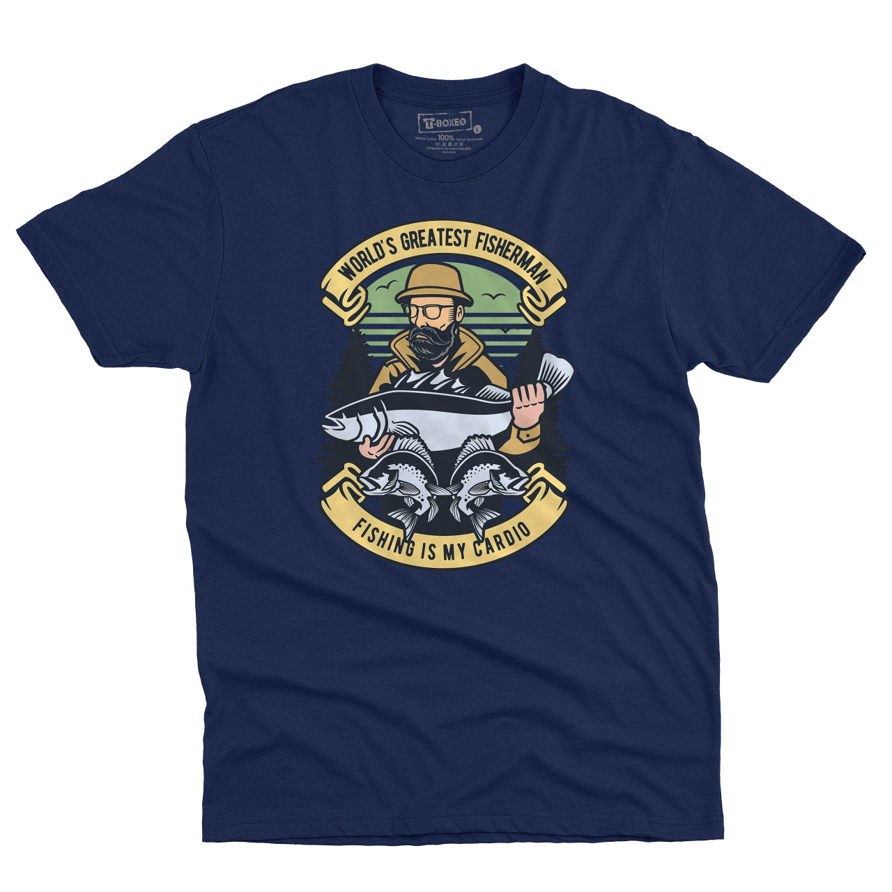 Pánské tričko s potisek “World’s Greatest Fisherman”