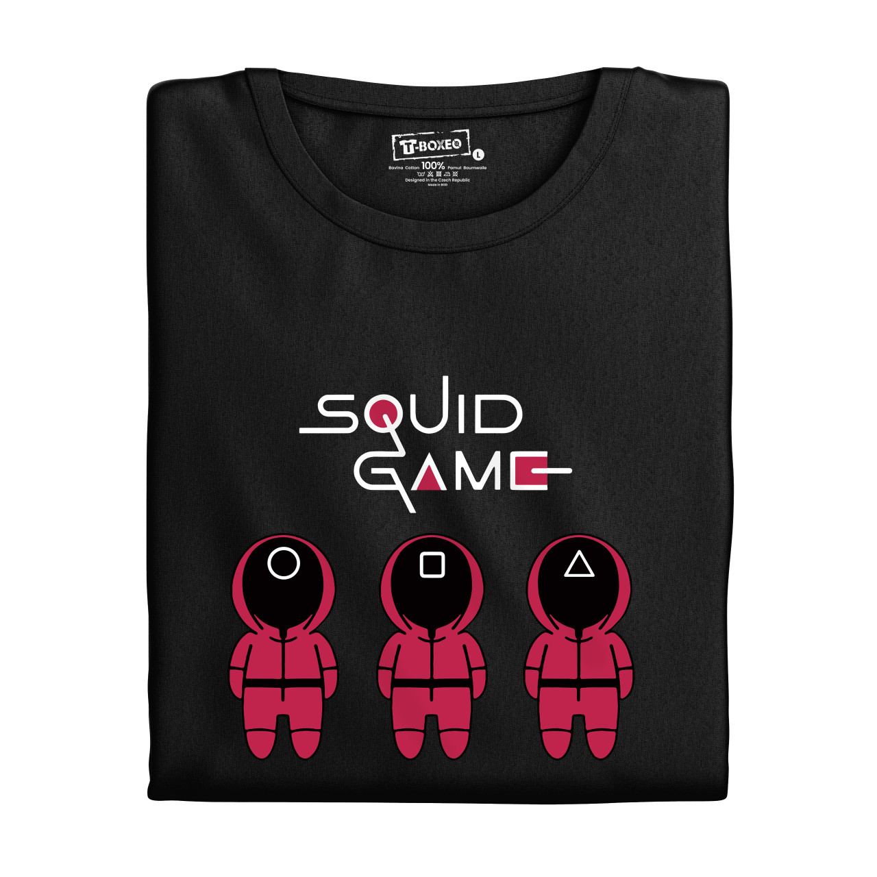 Pánské tričko s potiskem “Squid Game, roztomilí dozorci"