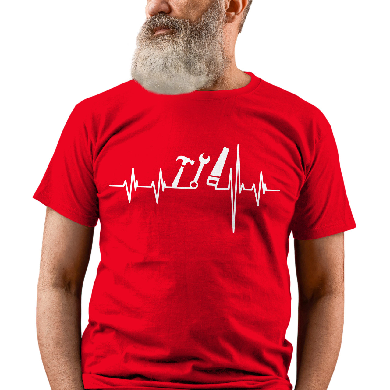 Pánské tričko s potiskem "Srdeční tep Nářadí"