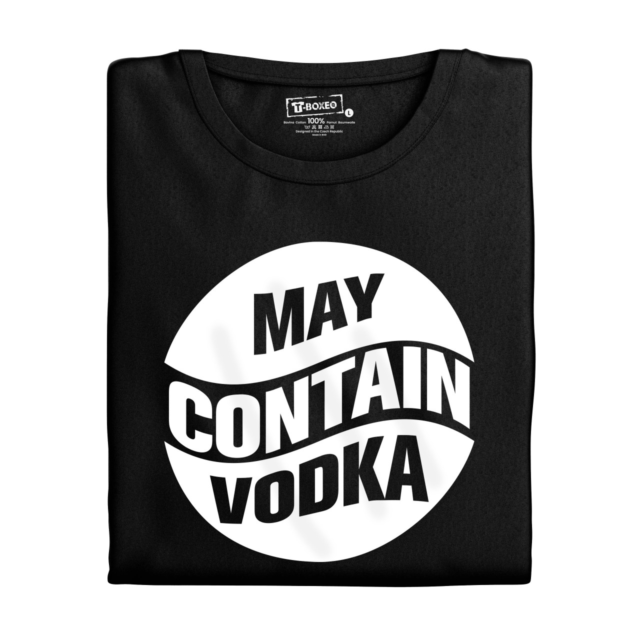 Pánské tričko s potiskem “May Contain Vodka"