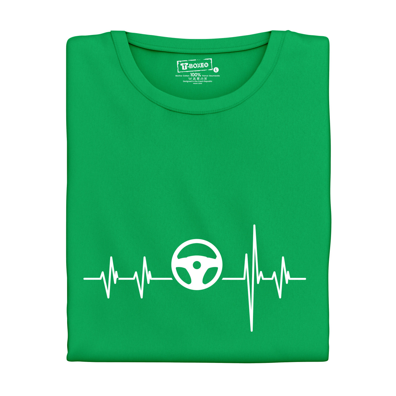 Dámské tričko s potiskem "Srdeční tep Volant"
