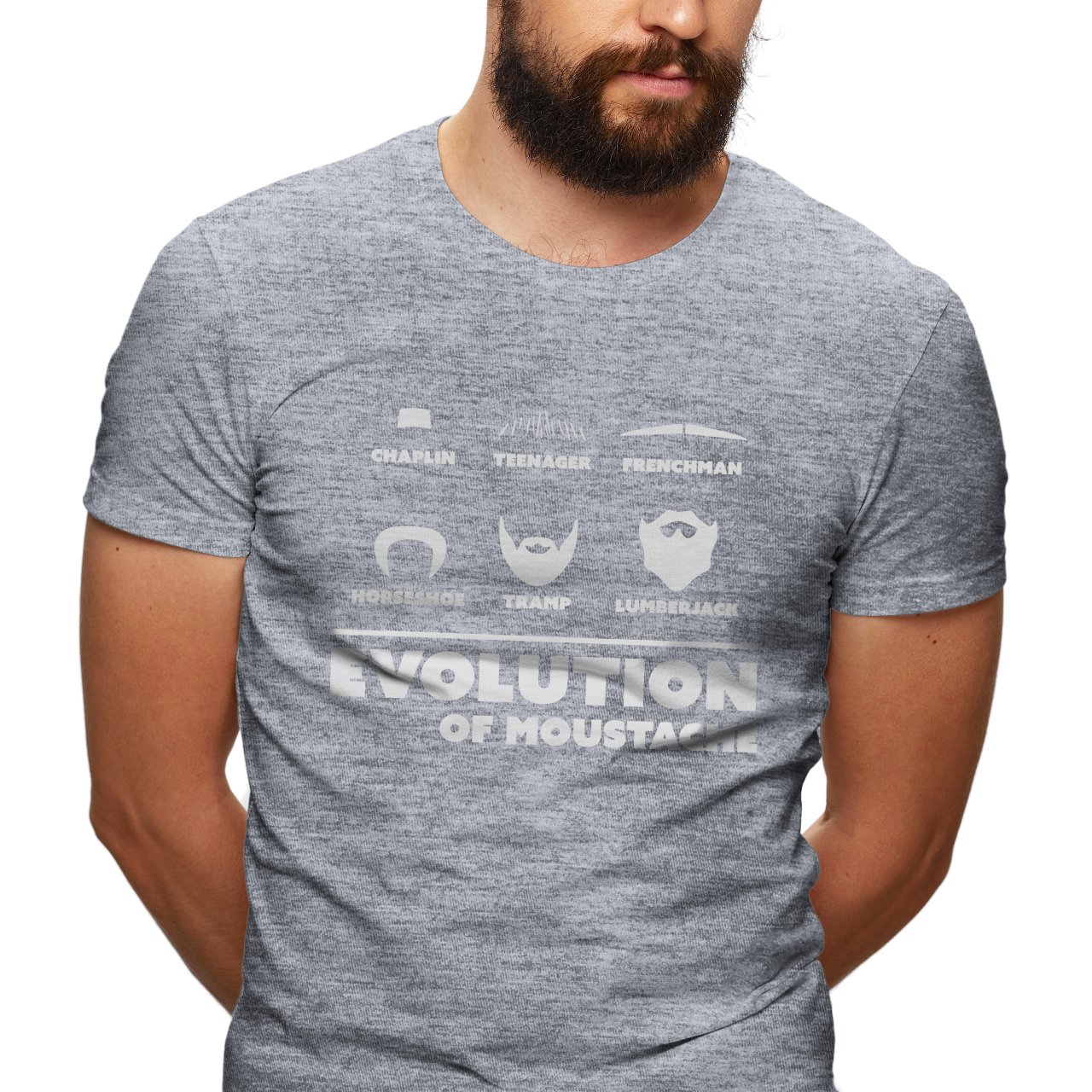 Pánské tričko s potiskem "Evoluce Knírače"