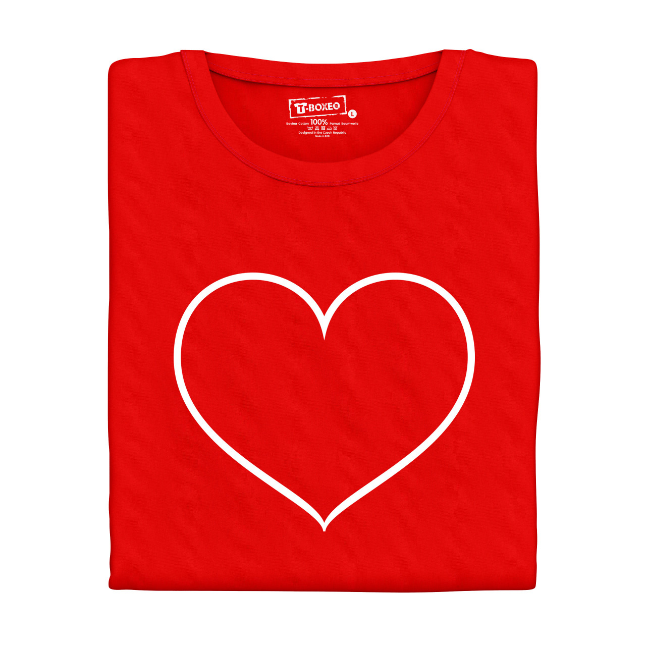 Dámské tričko s potiskem "Srdce"