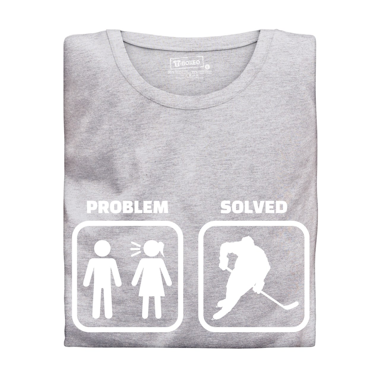 Pánské tričko s potiskem "Hockey problem"