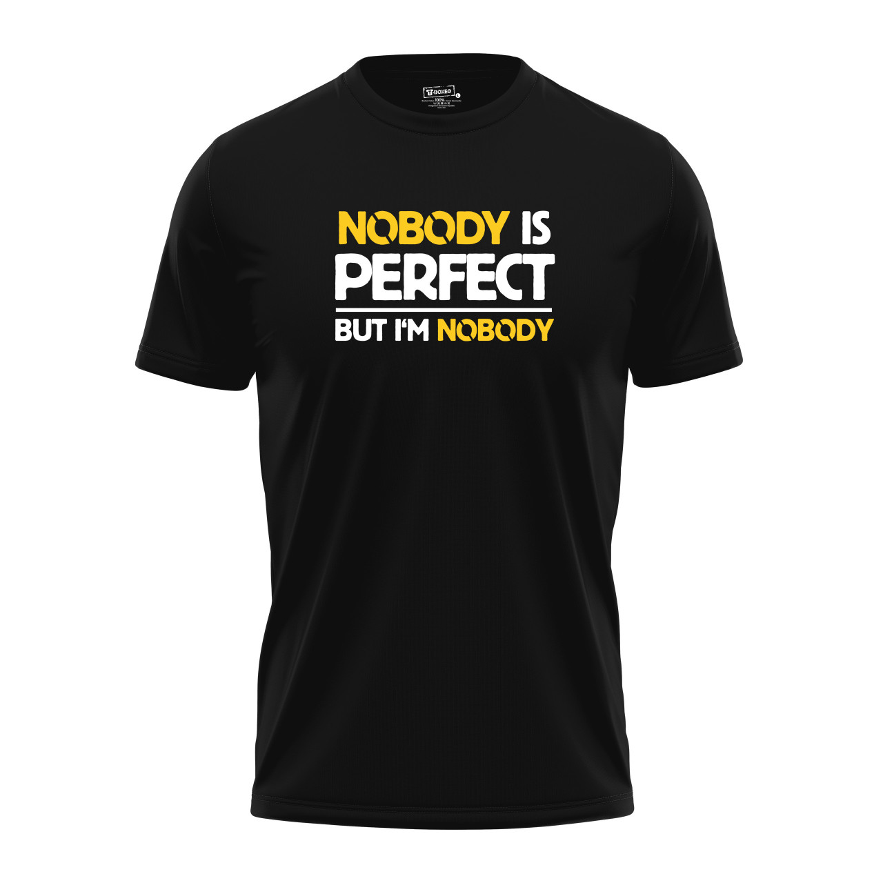 Pánské tričko s potiskem “Nobody is perfect”