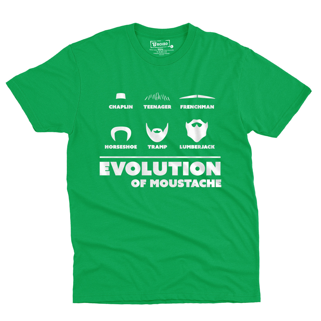 Pánské tričko s potiskem "Evoluce Knírače"