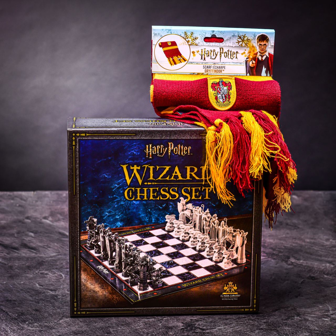 Výhodný set Šachy Harry Potter + Šála Harry Potter