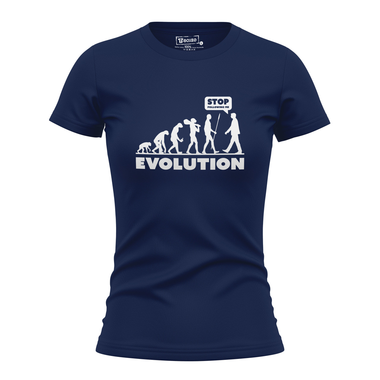 Dámské tričko s potiskem "Evoluce Naštvaného člověka"