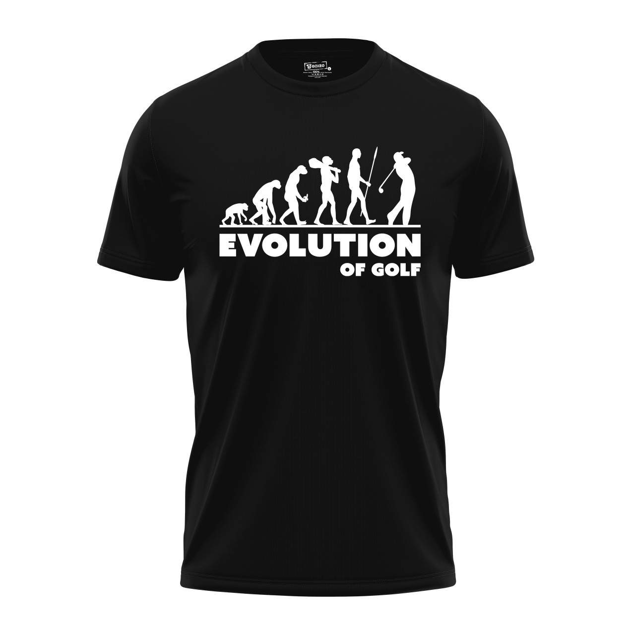 Pánské tričko s potiskem "Evoluce Golfisty"