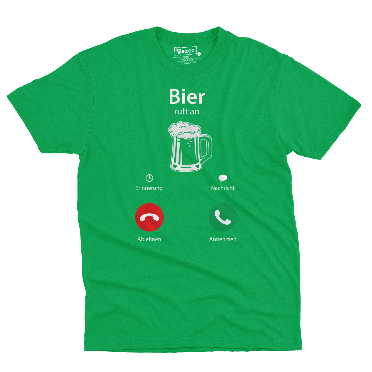 Pánské tričko s potiskem "Bier ruft an"