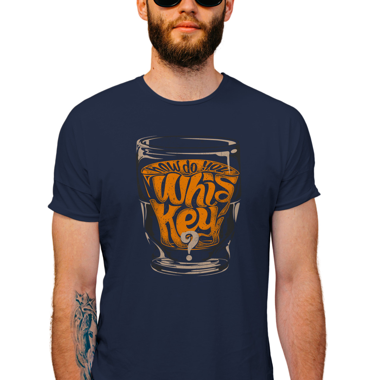 Pánské tričko s potiskem “How do you whiskey?"