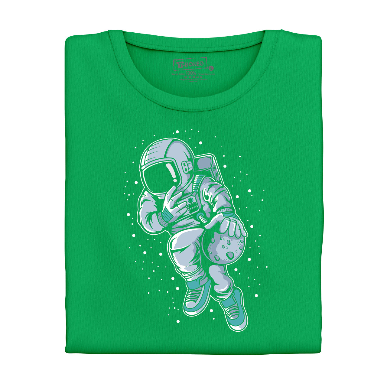 Pánské tričko s potiskem “Astronaut házenkář s Měsícem”