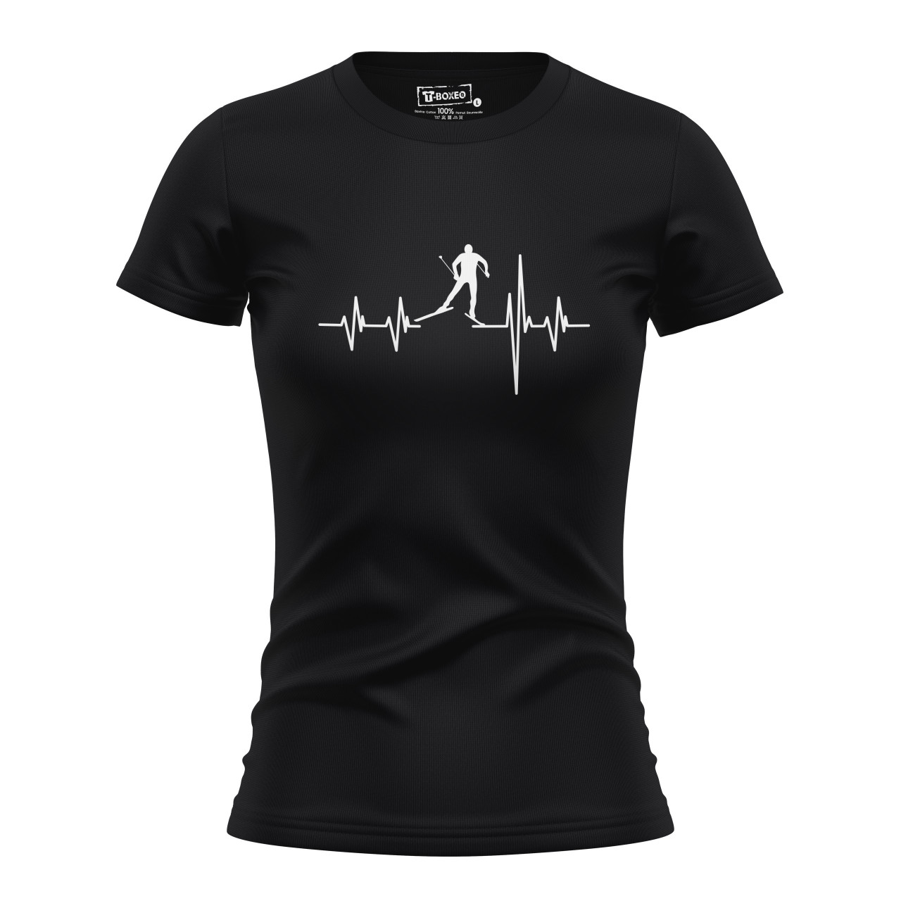 Dámské tričko s potiskem "Srdeční tep Běžky"