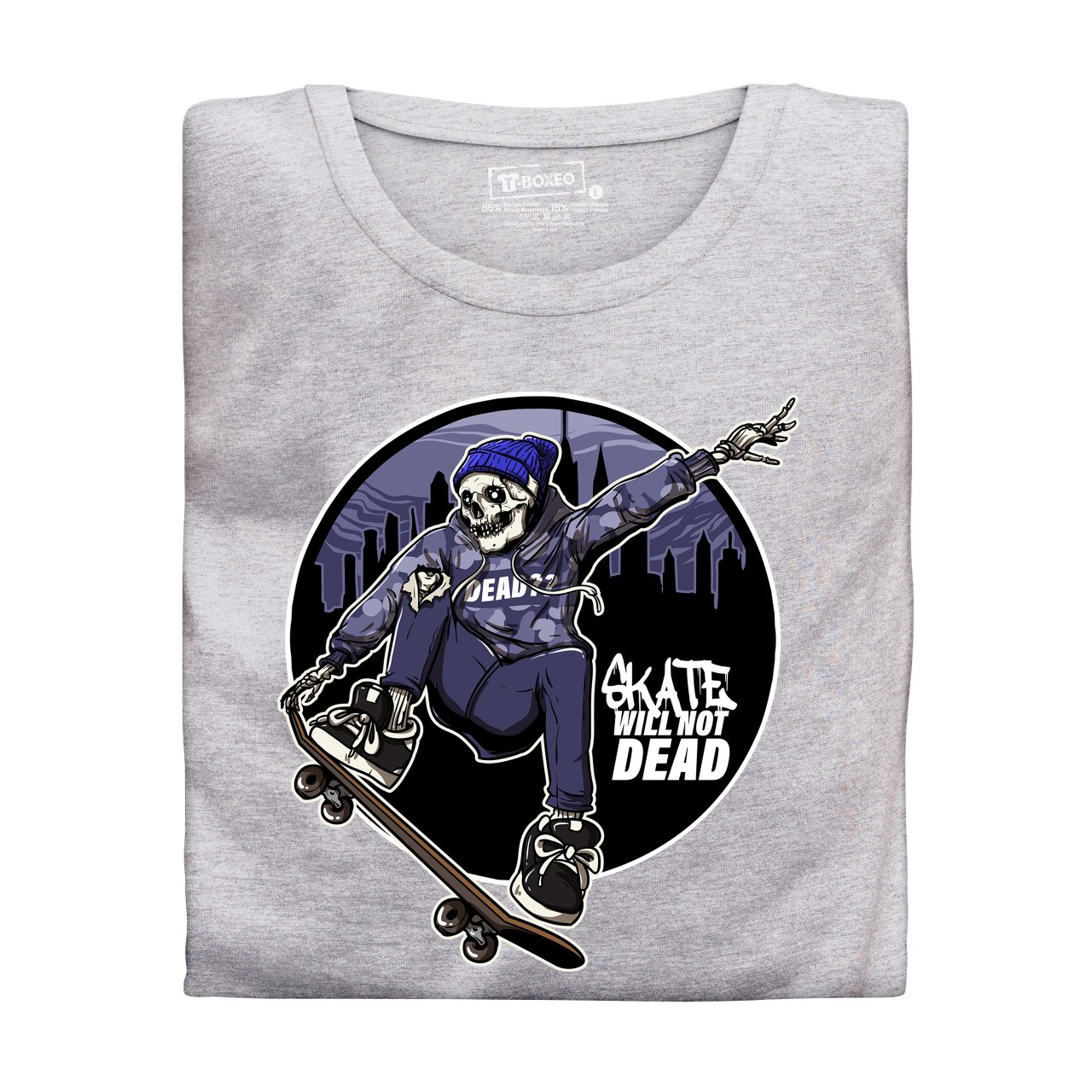 Pánské tričko s potiskem “Skate Will Not Dead"