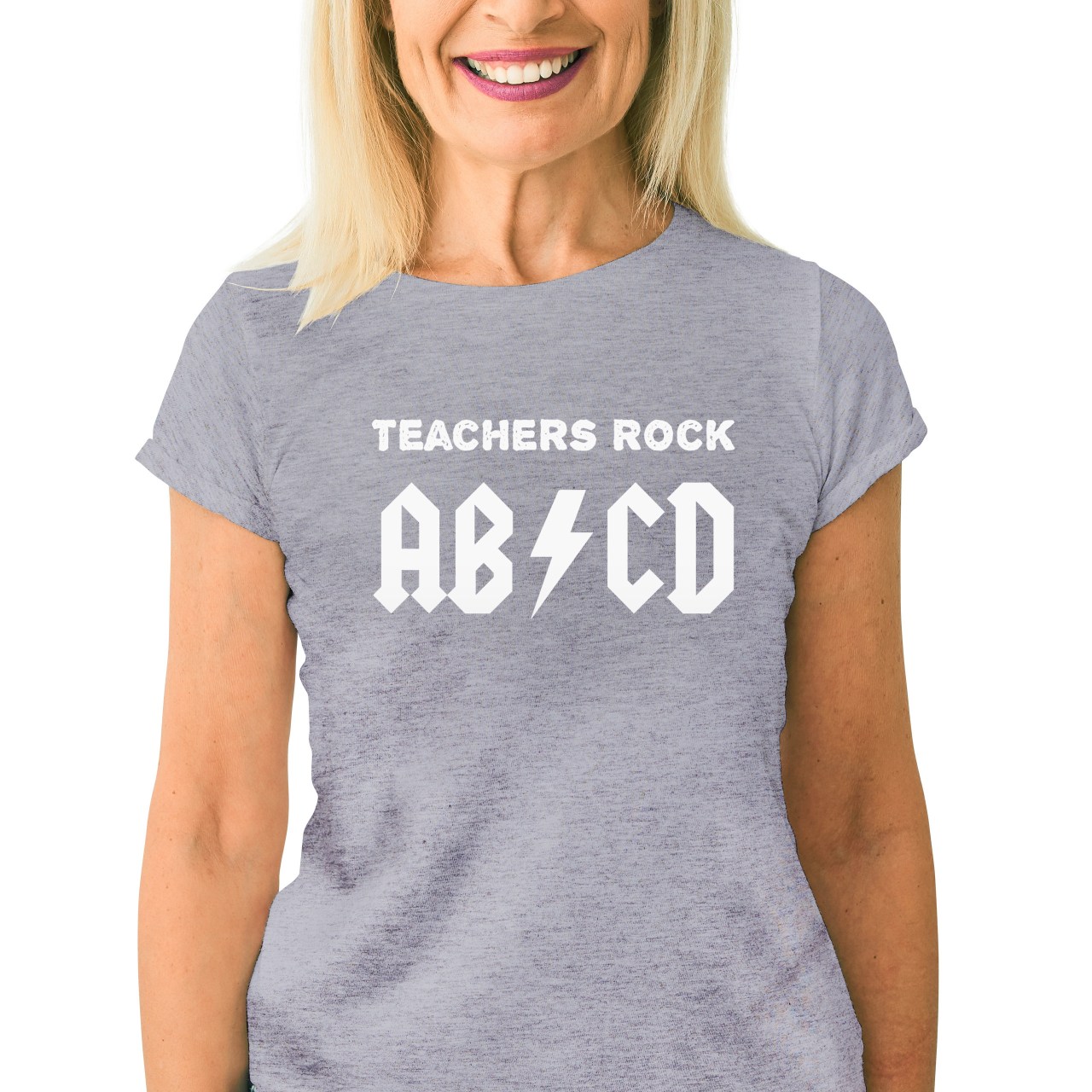 Dámské tričko s potiskem "Teachers Rock"
