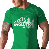 Pánské tričko s potiskem "Evoluce Hasiče"