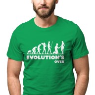 Pánské tričko s potiskem "Evoluce Podpantofláka"