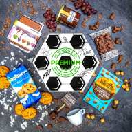 Hexagon plný čokoládových specialit - Fotbalový
