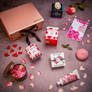 Giftboxeo Geschenkbox (rose gold) - Mit Rosenkosmetik