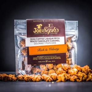 Luxuriöses Popcorn Joe & Seph's mit Irish Coffee, echtem Whiskey und weißer Schokolade 32 g