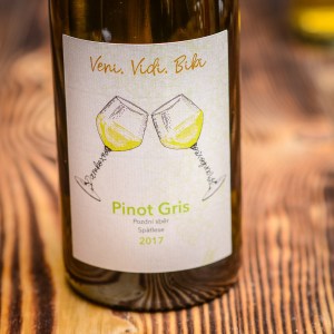 Weißwein Pinot Gris, späte Ernte, 0,75 l