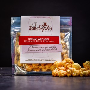 Luxuriöses Bierpopcorn Joe & Seph's mit einem Geschmack von deutschem Weizenbier  32 g