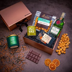 Giftboxeo Geschenkbox (rose gold) - Gin & Tonic