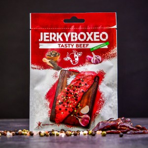 Gewürztes getrocknetes Rindfleisch Jerkyboxeo 25 g