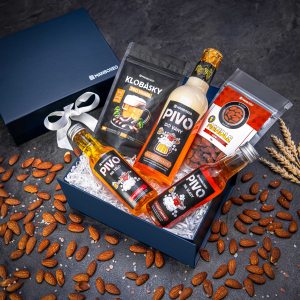 Giftboxeo Geschenkbox (royal blue) - Bierkosmetik